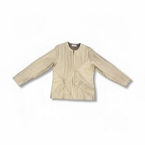 Vintage Laura Ashley Cream and Black Textured jacket